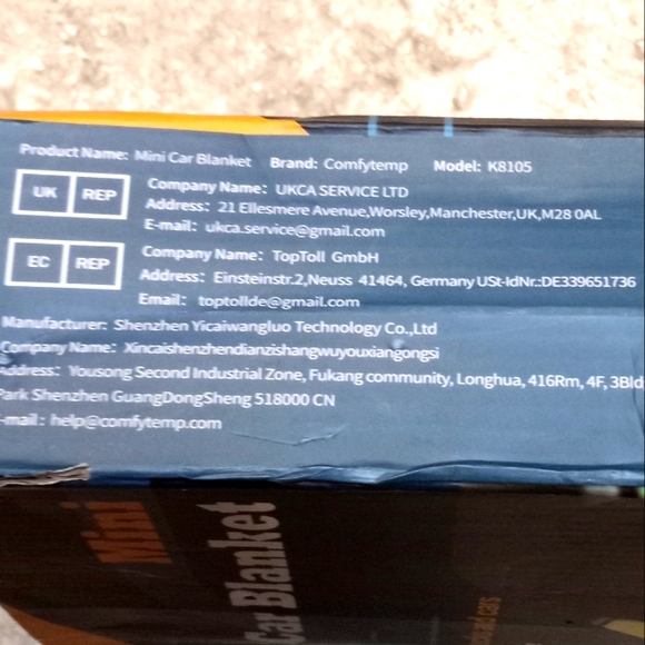 Car Heated Mini blanket New in Box - Picture 5 of 16